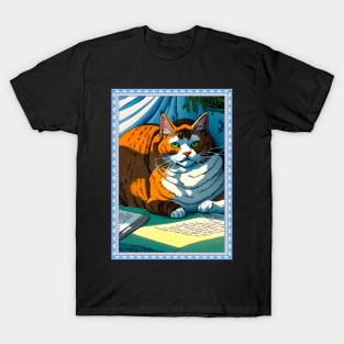 Funny Lazy Bored Cat T-Shirt